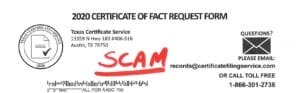 Scam Header