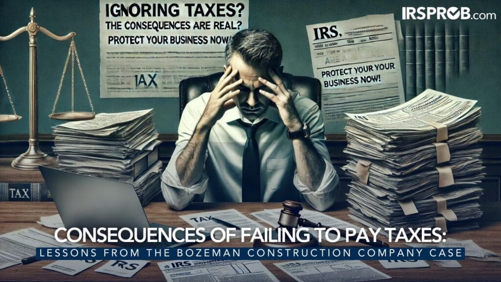 202408 Consequences of Failing to Pay Taxes Lessons from the Bozeman Construction Company Case BP