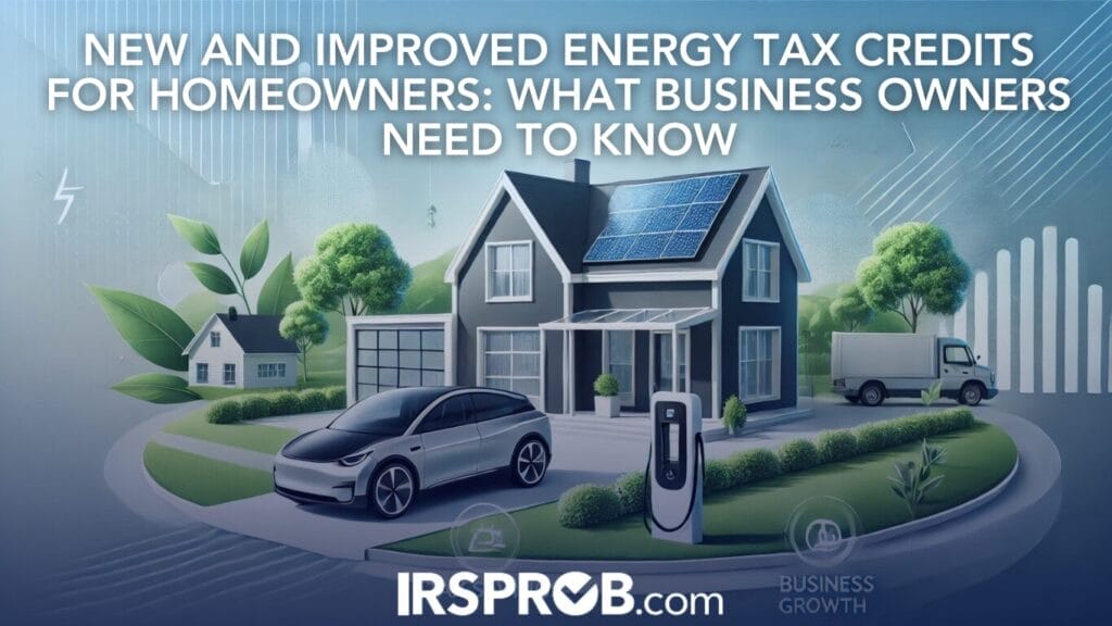 New and Improved Energy Tax Credits for Homeowners What Business Owners Need to Know